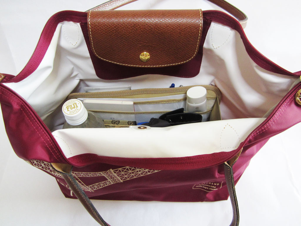 Purse Organizer Insert for Longchamp Le Pliage Large Long Handle 1899 (Photo) | CloverSac