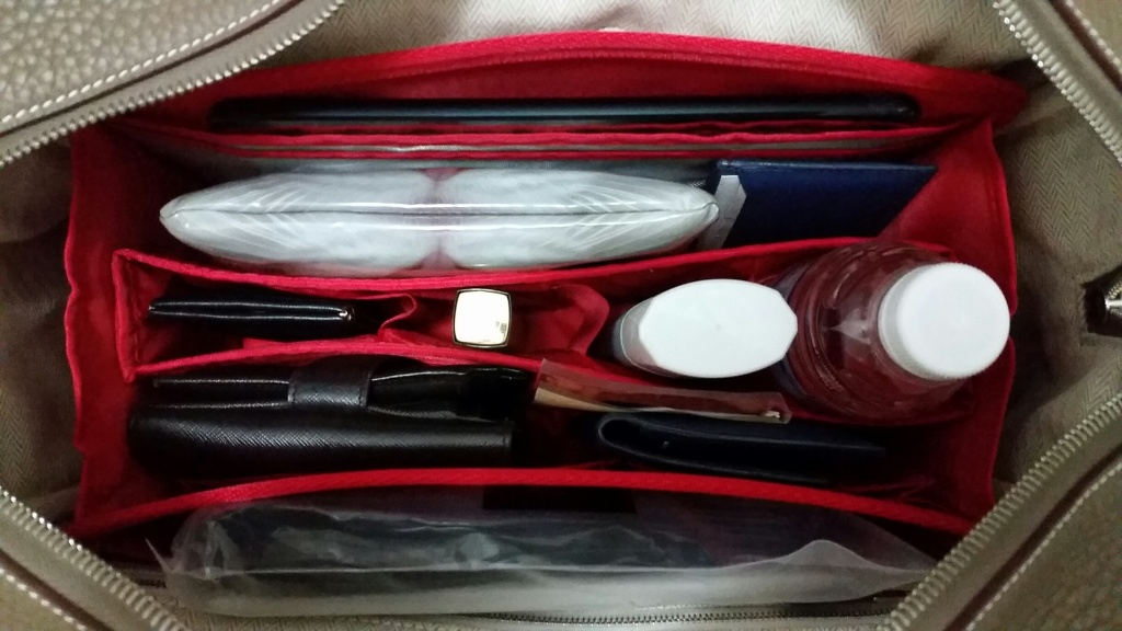Hermes Victoria II 35 fitted with Purse Organizer Insert by ...