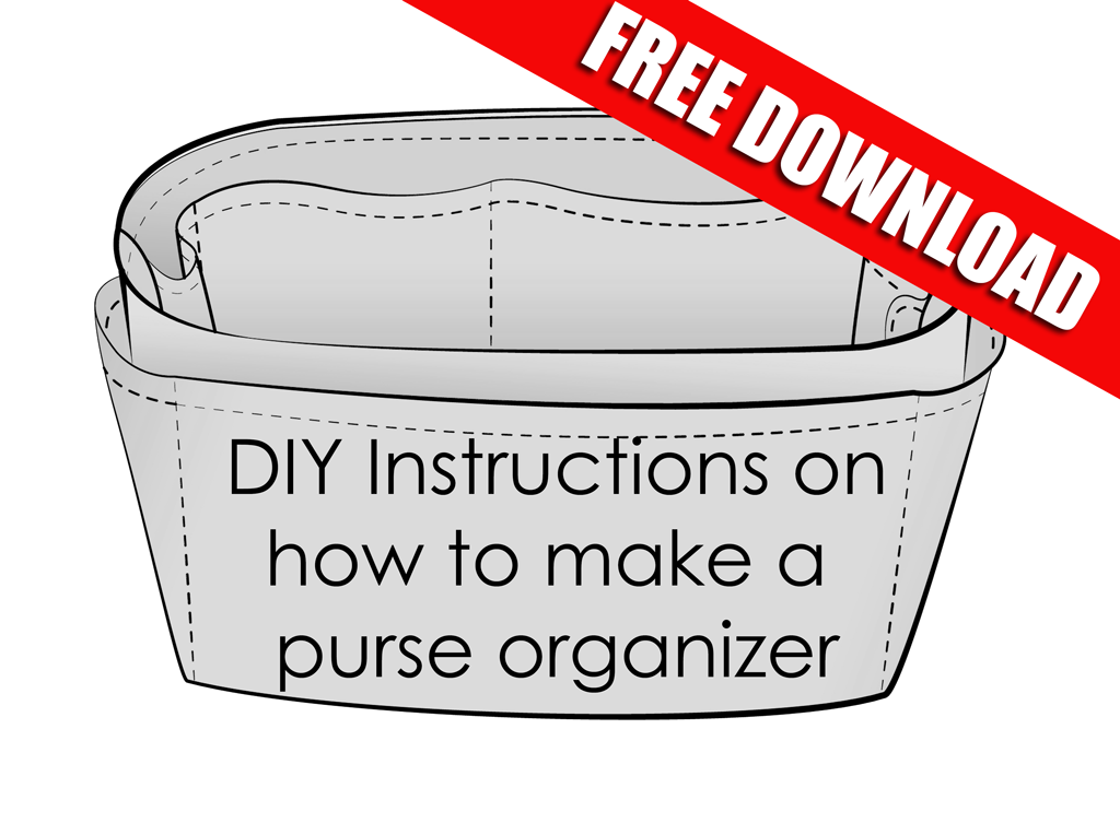 Easy Instructions on how to make your own Purse Organizer CloverSac