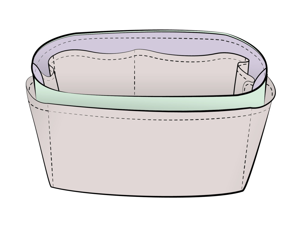 Tote Bag Organizer Insert Pattern | free download of purse organizer insert sewing pattern Tote Bag Organizer Insert Pattern | free download of purse organizer insert sewing pattern