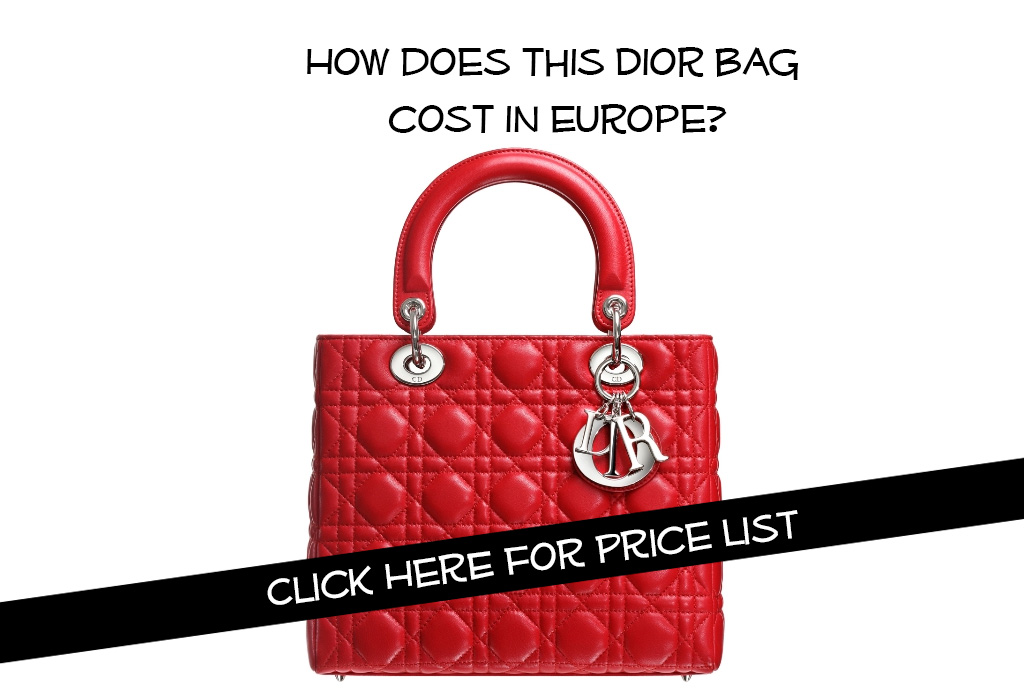 Dior Bag price in Europe | CloverSac